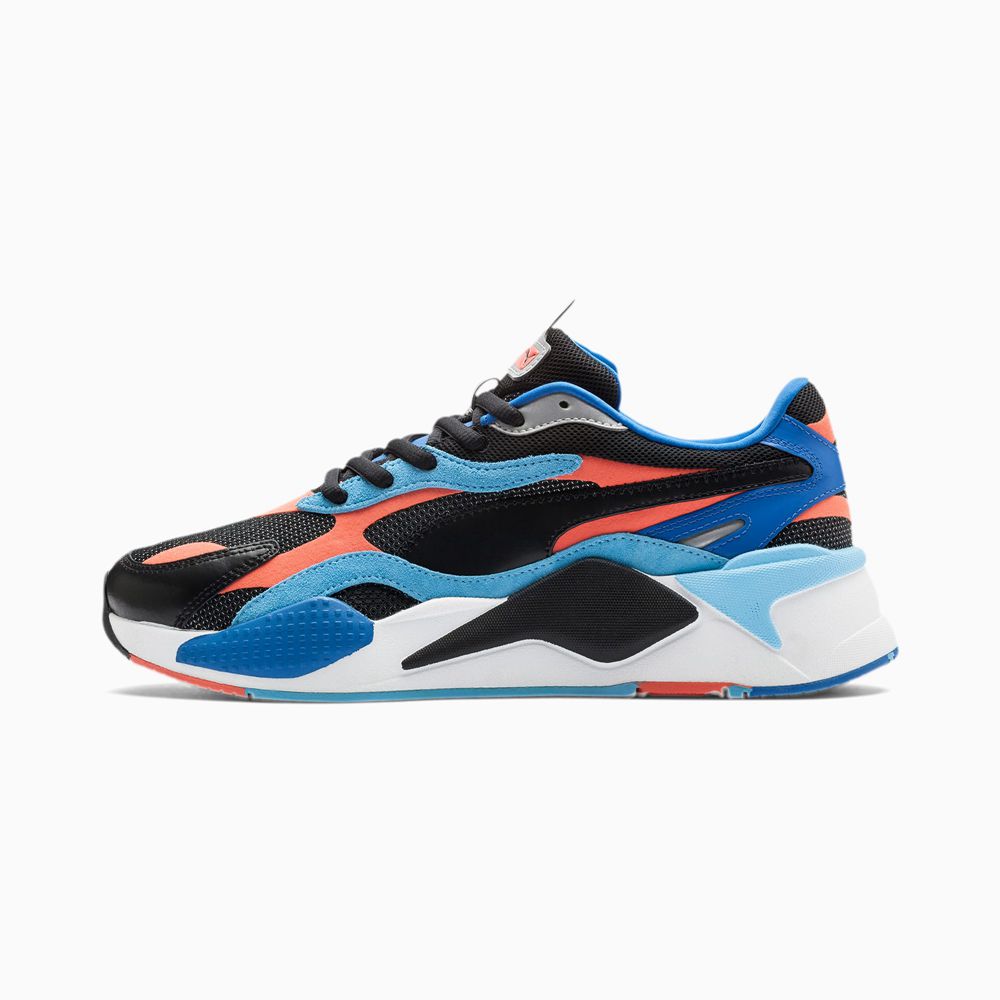 Puma RS-X³ Level Up Férfi Sportcipő - Fekete/Korall ( Hungary - RBXWP5469 )